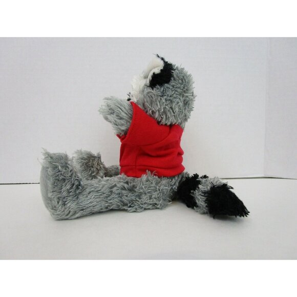 It's All Greek To Me NC State 8" Plush Gray Black Racoon Cute Cuddly Stuffed - Picture 4 of 7